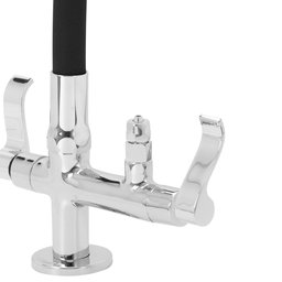 Torneira Flexivel de Mesa Saída Purificador Dois Jatos Preto - 3