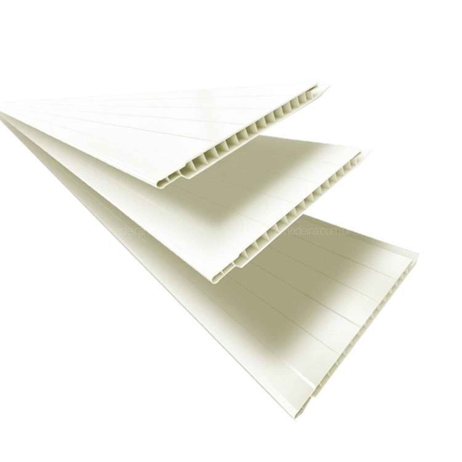 Kit com 30 m² Forro de PVC 8mm x 20cm x 3M Polifort  - 1