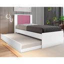 Ver imagem 1 de Cama de Solteiro Anne com Cama Auxiliar Framar Branco