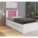 Ver imagem 2 de Cama de Solteiro Anne com Cama Auxiliar Framar Branco