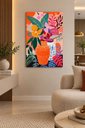 Ver imagem 1 de Quadro Vaso com Flores Tropicais Premium 90x130
