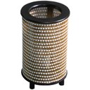 Ver imagem 4 de Luminária Abajur De Mesa Cilíndrico Rustico Sala Quarto