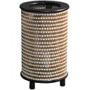 Ver imagem 2 de Luminária Abajur De Mesa Cilíndrico Rustico Sala Quarto