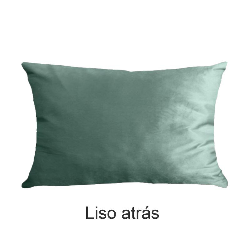 Kit 2 Capas para Almofada Drapeada Line T Retangular em Veludo Várias Cores Cor:verde Menta - 5