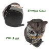 Coruja Solar Repelente Acende Olhos Faz Barulho Sensor Movimento Afasta Animais Cobra Escorpiao Bich - 7