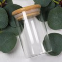 Ver imagem 6 de Kit 03 Potes de Vidro Alta Resistencia com Vedação e Tampa Bambu