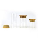 Ver mais imagens de Kit 03 Potes de Vidro Alta Resistencia com Vedação e Tampa Bambu