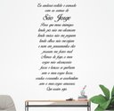 Ver imagem 1 de Adesivo de Parede Oração de São Jorge