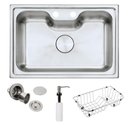 Ver imagem 7 de Kit Cuba Gourmet Arell Kameel Inox Escovado Inox