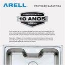 Ver imagem 3 de Kit Cuba Gourmet Arell Kameel Inox Escovado Inox