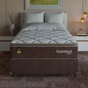 Ver imagem 6 de Cama Box Viúva + Colchão Comfort Class Pillow Top 128x188 Marrom/suede Marrom