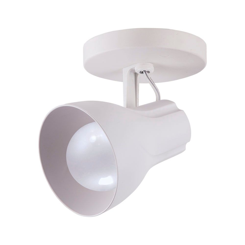 Luminária de Teto Spot de Sobrepor Direcionável Octa Plus Design Moderno Quarto Sala 1L E27 Branco