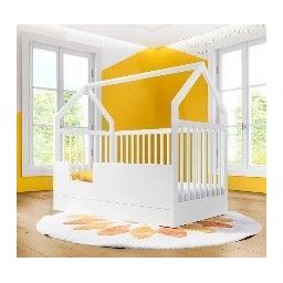 Berço Wood 2 em 1 Montessori Branco C/carvalho - Divicar - 10