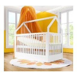 Berço Wood 2 em 1 Montessori Branco C/carvalho - Divicar - 11