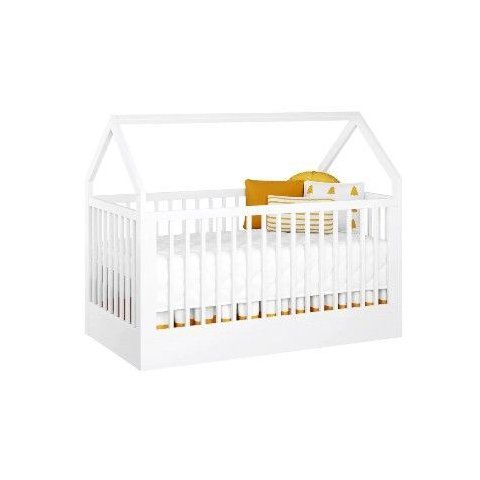 Berço Wood 2 em 1 Montessori Branco C/carvalho - Divicar