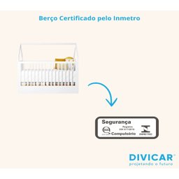 Berço Wood 2 em 1 Montessori Branco C/carvalho - Divicar - 15