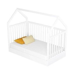 Berço Wood 2 em 1 Montessori Branco C/carvalho - Divicar - 7