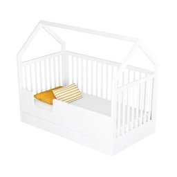 Berço Wood 2 em 1 Montessori Branco C/carvalho - Divicar - 9