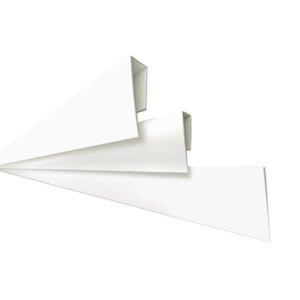 Kit 10 Caixas com 90 M Rodaforro Perfil U Polifort para Acabamento Lateral 8mm X 3cm X 3,00m (barra)
