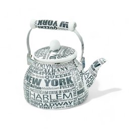 Chaleira Esmaltada Vintage 2,5l À Indução Charm New York - 2
