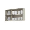 Ver imagem 5 de Armário Aéreo 03 Portas 120cm 100% MDF Fineze Bege/Areia HP
