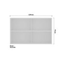 Ver imagem 3 de Armário Basculante Misto Perola 120cm 1 Porta Fechada 1 Porta com Vidro Reflecta Prata Luciane