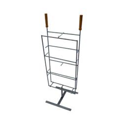 Espeto Costela Costelão Fogo Chão Base Giratória 104x35cm - 1