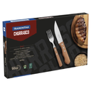Ver imagem 3 de Jogo de Talheres para Churrasco Tramontina Dynamic 12 Peças Inox Cabo de Madeira
