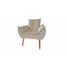 Poltrona Decorativa Opala Suede Bege - DM ART HOUSE - 2