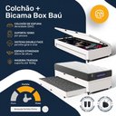 Ver imagem 4 de Cama Box Baú com Colchão Gazin de Espuma D28 Double Face Force Up + Auxiliar de Espuma Solteiro