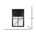Ver imagem 4 de Porta de Aluminio com Persiana Integrada 220x200cm 2 Folhas Manuais