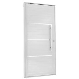 Porta de Aluminio Lambril Pivotante 220x120cm com Puxador - 2