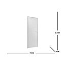 Ver imagem 3 de Porta de Aluminio Lambril 210 Cm X 70 Cm