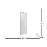 Porta de Aluminio Lambril 210 Cm X 70 Cm - 3
