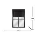 Ver imagem 3 de Porta de Aluminio com Persiana Integrada 220x150cm 2 Folhas Manuais