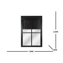 Ver imagem 3 de Porta de Aluminio com Persiana Integrada 220x150cm 2 Folhas Manuais