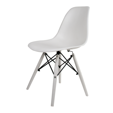 CADEIRA EAMES PP BRANCA PÉS EM POLIPROPILENO