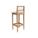 Ver imagem 7 de Kit 6 Banquetas Estofada em Linho Encosto Palhinha Bruna:mel com Linho Prata