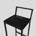 Ver imagem 2 de Jogo 2 Banqueta Alta Balcão Bistrô Preta Confort Ind Assento Estofado Don Castro Decor