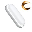 Ver imagem 1 de Luminária Tartaruga Led 10w Branco Quente 3000k 900lm Irc80 Fp>0.6 Corpo Branco Ip65 Biv Marca Roya