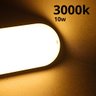 Luminária Tartaruga Led 10w Branco Quente 3000k 900lm Irc80 Fp>0.6 Corpo Branco Ip65 Biv Marca Roya - 3