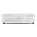 Ver imagem 2 de Recamier Calçadeira Bali 120cm Suede Branco - Inova Decorações