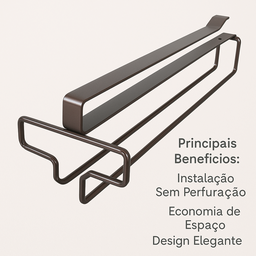Suporte Flutuante de Prateleira Armazenamento Copo Vinho sem Perfurador Rack de Vidro de Vinho sob o - 2