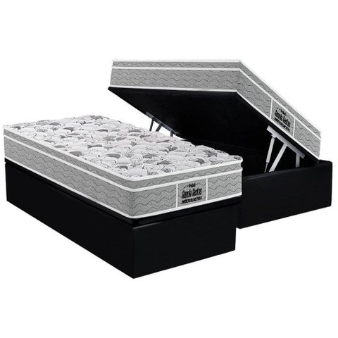 Cama Box Baú Solteiro: Colchão Ortopédico Probel D45 - Ep Guarda Costas Próextreme Plus + Base