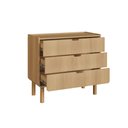Ver imagem 5 de Cômoda 3 Gavetas 90cm Orgânico Pé Madeira Aura Artesano | Hanover - Artesano Home