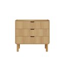 Ver imagem 2 de Cômoda 3 Gavetas 90cm Orgânico Pé Madeira Aura Artesano | Hanover - Artesano Home