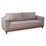 Sofá 4 Lugares 1,60m Zaad Decor Estofados Linho Cinza MobyCasa - 1