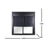 Janela de Aluminio Persiana Integrada 100x120cm Manual 2 Folhas Topsul - 4