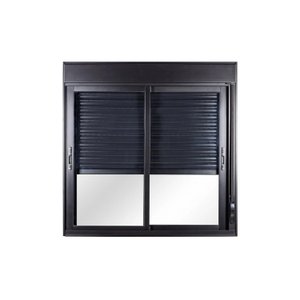 Janela de Aluminio Persiana Integrada 100x120cm Manual 2 Folhas Topsul