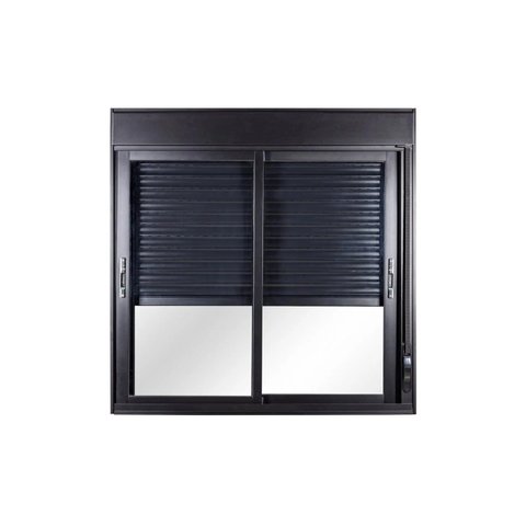 Janela de Aluminio Persiana Integrada 100x120cm Manual 2 Folhas Topsul